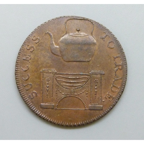 7277 - An 18th Century halfpenny for Michael Apseys 'Success to Trade', high grade