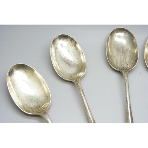 7290 - A set of six silver table spoons, Atkin Brothers, Sheffield 1930, 515g