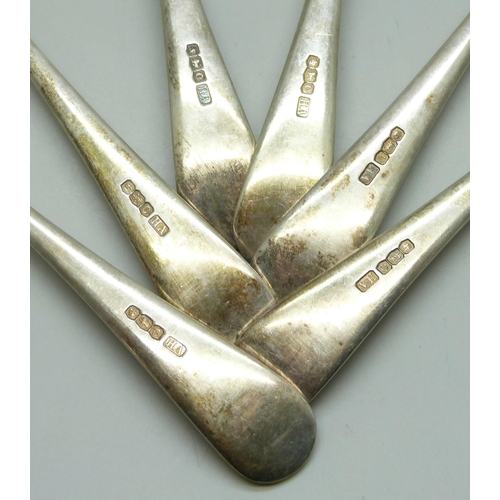 7291 - A set of six silver table forks, Atkin Brothers, Sheffield 1931, 430g