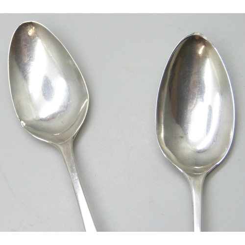 7297 - Set of five silver teaspoons, Dorothy Langlands, Newcastle, 1805-1813, 64g