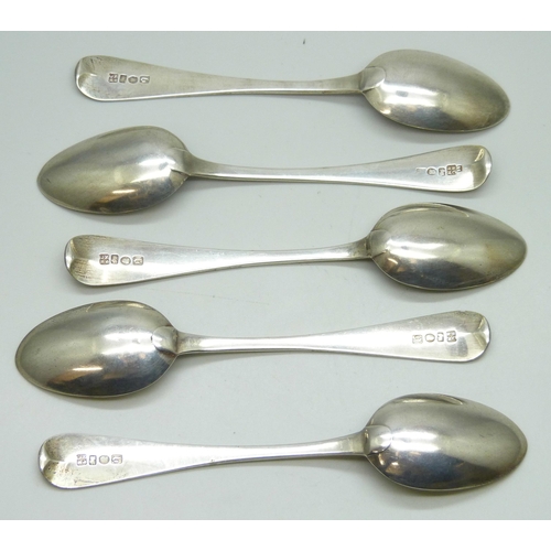 7300 - A set of silver teaspoons, James Barber, George Cattle II and William North, York 1827, 98g