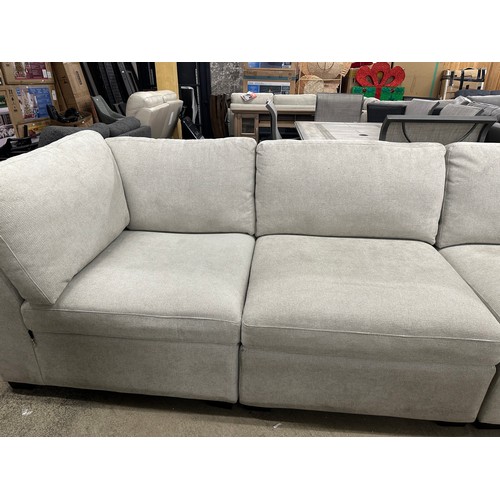 3277 - A Rockford fabric modular corner sofa with footstool,(transit marked) original RRP £1499.99 + VAT (4... 