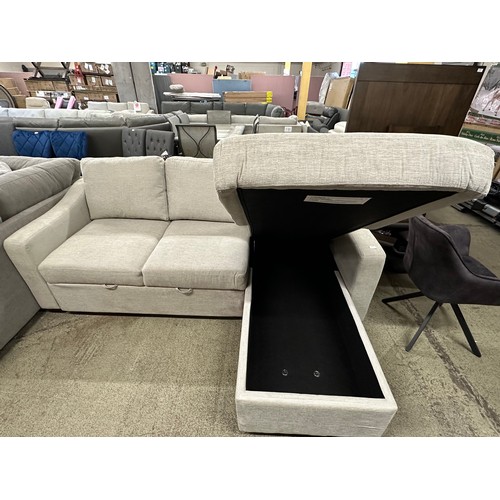 3297 - Aria coddle beige sofa bed (transit marked), original RRP £916.66 + VAT (4225-6) *This lot is subjec... 