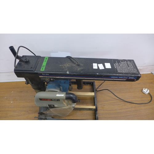 5032 - A Ryobi RA-200, 210mm, 230V radial arm saw