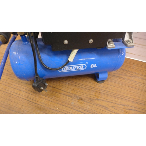 5035 - A Draper DTL S053-1YF, 230V, 8 litre air compressor