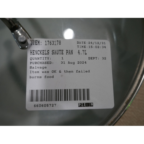 6170 - Two Henckels saute pans (353-204,548) *This lot is subject to VAT