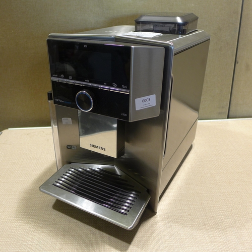 6003 - Siemens bean to cup coffee machine, original RRP £929.99 + VAT (353-263) *This lot is subject to VAT