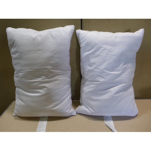 6032 - Two Hotel Grand Down Roll jumbo pillows and a  Life Comfort printed plush throw (353-278,279) *This ... 