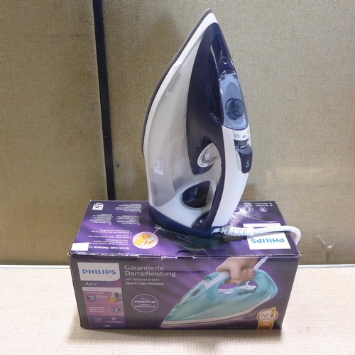 6033 - Philips Azur iron and a Shark steam mop, original RRP £99.99 + VAT  (353-266,641) *This lot is subje... 