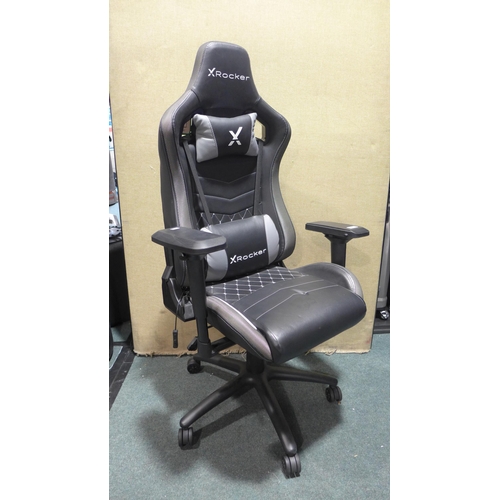 6135 - Xrocker Opal gaming chair (LED not working) original RRP £164.99 + VAT (353-196) *This lot is subjec... 