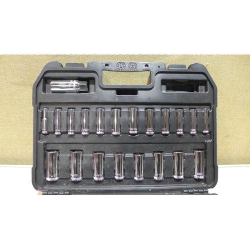 6141 - Dewalt socket set (parts missing)  (353-345) *This lot is subject to VAT