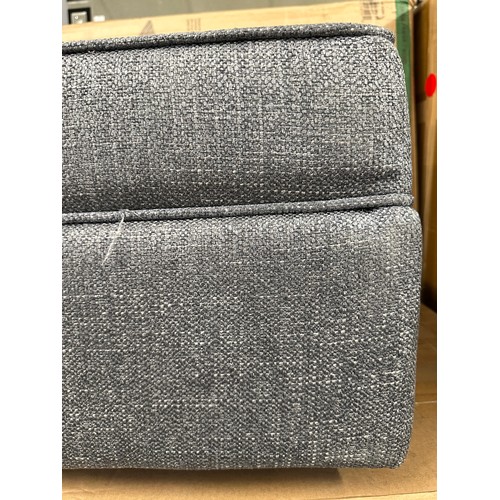 3187 - A blue/grey storage footstool