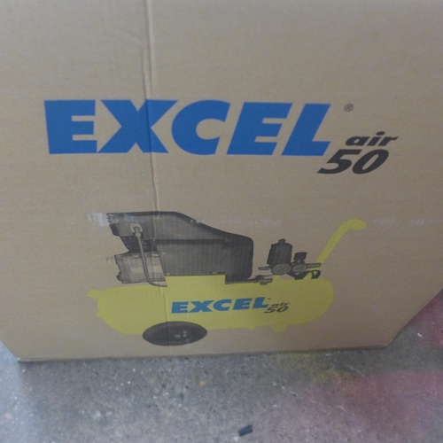 5117 - A boxed sample Excel Air 50, 50 litre air compressor  *This lot is subject to VAT