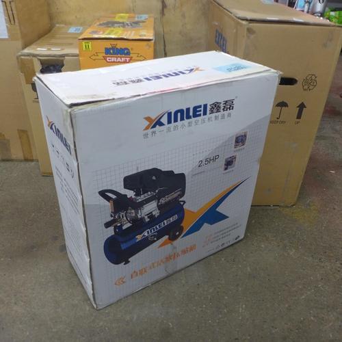 5118 - A boxed sample X-Inlei 2.5HP, 24 litre air compressor  *This lot is subject to VAT