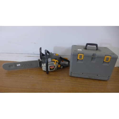 5137 - A Ryobi RCS-4046C petrol driven 40cc chainsaw, in case