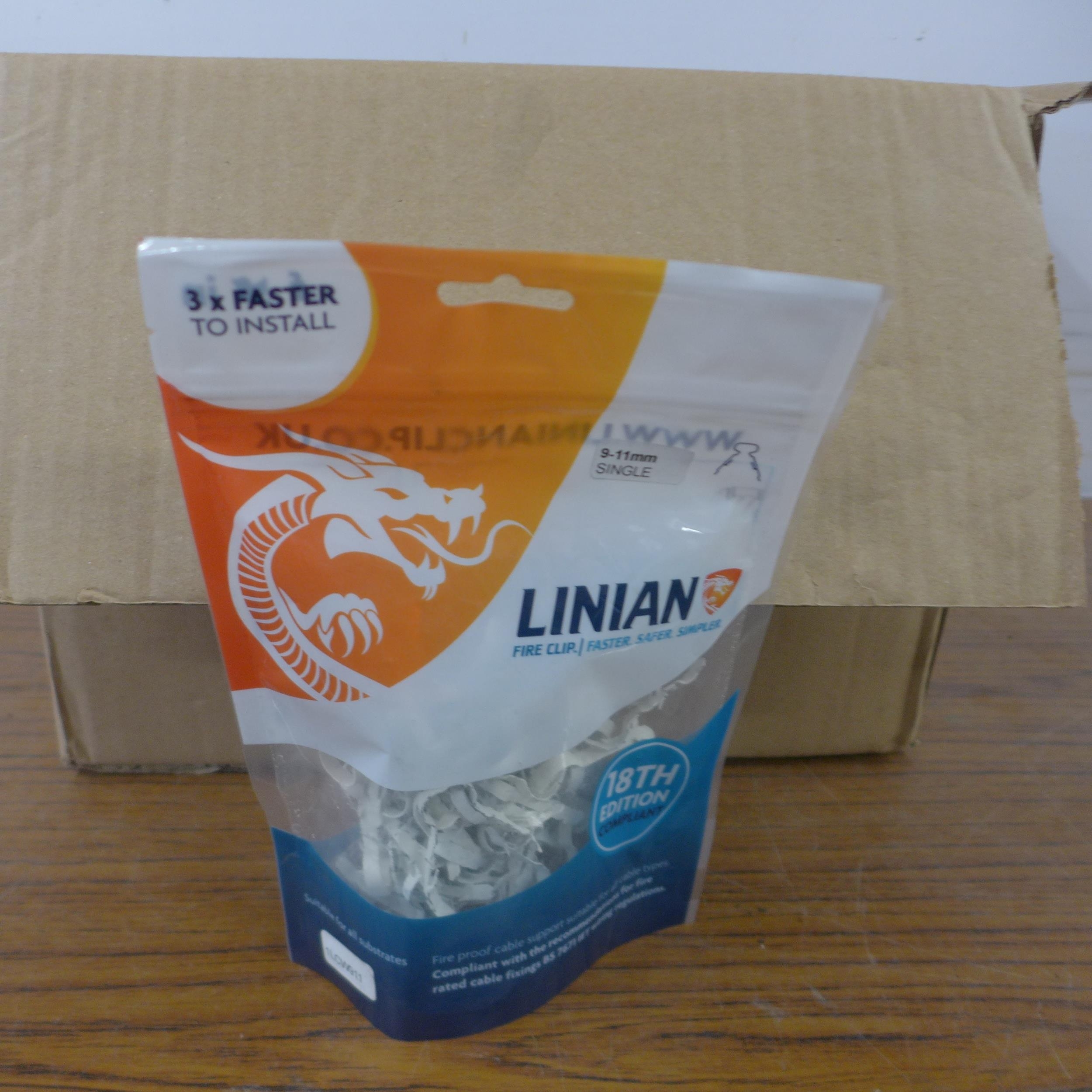 19 packs of Linian 1LCW916, 9-11mm cable clips, white