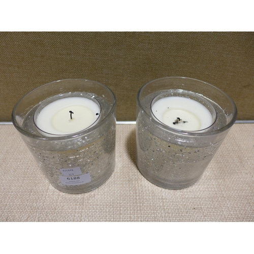 6188 - Two Avaria light up candles (353-321) *This lot is subject to VAT