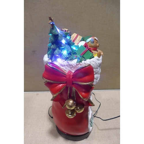 6197 - Resin boot with music and LED lights  (353-545) *This lot is subject to VAT