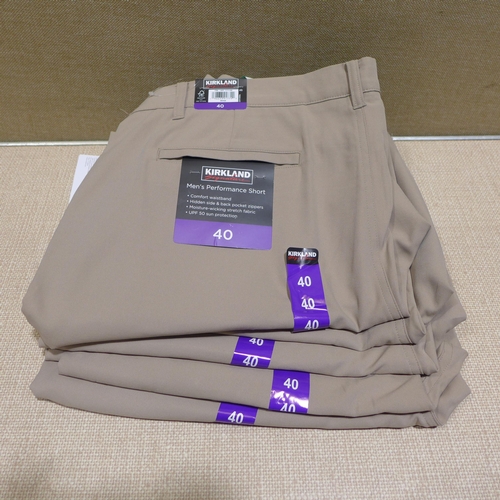 6290 - Kirkland Signature mens Performance Shorts x 10, various colours and sizes, majority with tags *This... 