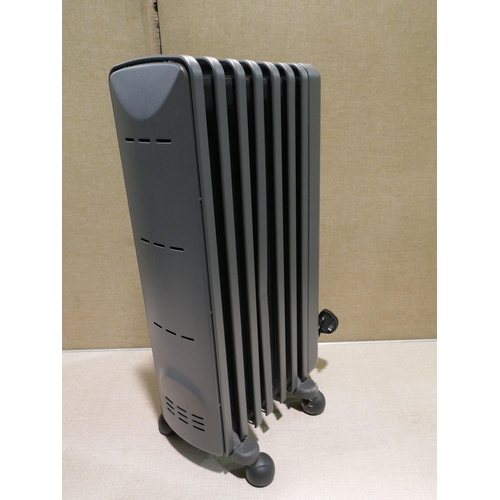 6280 - Delonghi oil filled grey radiator (353-334) *This lot is subject to VAT