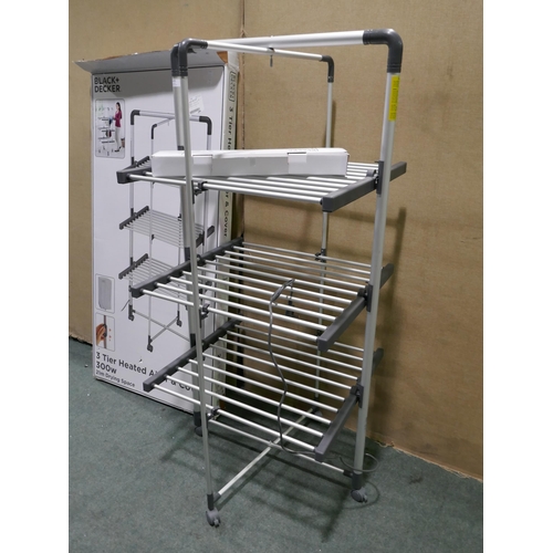 6305 - Black & Decker heated tower airer, original RRP £99.99 + VAT (353-700) *This lot is subject to VAT