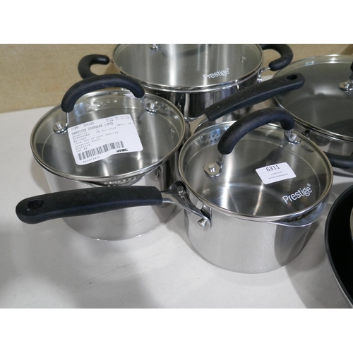 6311 - Prestige stainless steel cookware set , original RRP £149.99 + VAT (353-501) *This lot is subject to... 