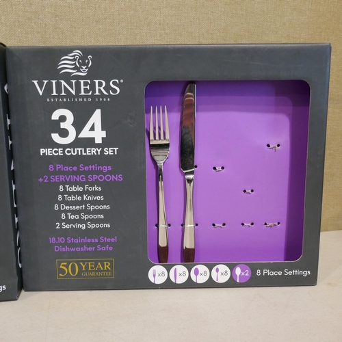 6319 - Three Viners cutlery sets (missing parts) (353-463,464,465) *This lot is subject to VAT