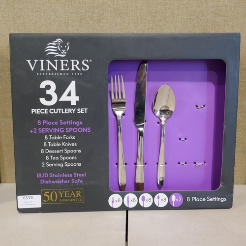 6319 - Three Viners cutlery sets (missing parts) (353-463,464,465) *This lot is subject to VAT