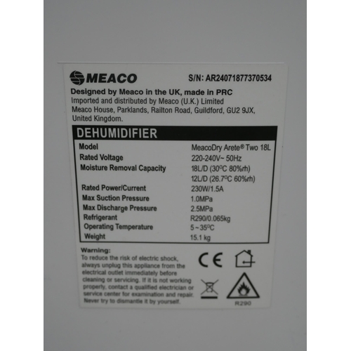 6336 - Meaco dehumidifier 18L, original RRP £199.99 + VAT (353-437) *This lot is subject to VAT