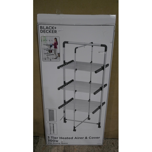 6340 - Black & Decker heated tower airer, original RRP £99.99 + VAT (353-508) *This lot is subject to VAT