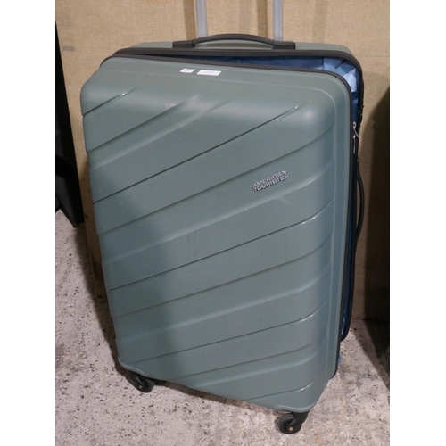 6341 - Two American Tourister Jetdriver hardside suitcases (damaged) (353-415,416) *This lot is subject to ... 