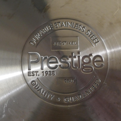 6357 - Prestige stainless steel cookware set, original RRP £149.99 + VAT (353-453) *This lot is subject to ... 