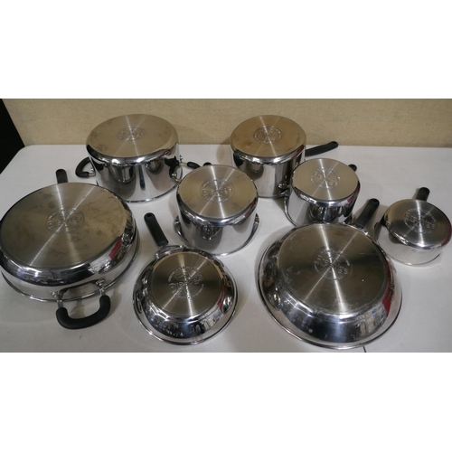 6357 - Prestige stainless steel cookware set, original RRP £149.99 + VAT (353-453) *This lot is subject to ... 