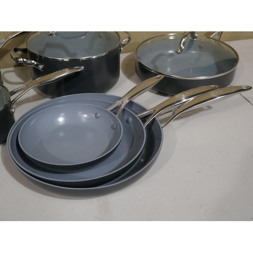 6365 - Greenpan Valencia Pro cookware set, original RRP £139.99 + VAT (353-466,673) *This lot is subject to... 