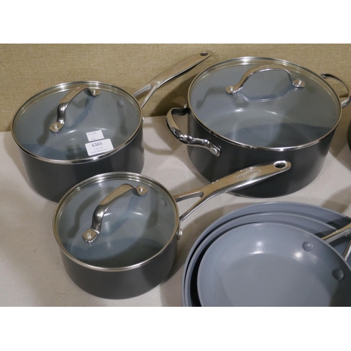 6365 - Greenpan Valencia Pro cookware set, original RRP £139.99 + VAT (353-466,673) *This lot is subject to... 