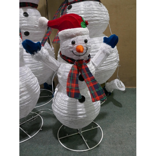 6371 - Four piece Snowman family, original RRP £189.99 + VAT (353-470) *This lot is subject to VAT