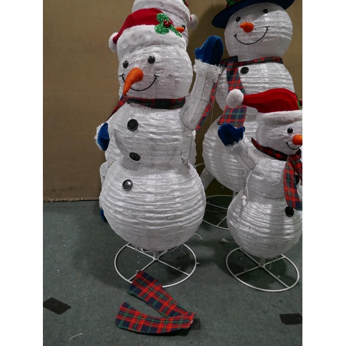 6371 - Four piece Snowman family, original RRP £189.99 + VAT (353-470) *This lot is subject to VAT