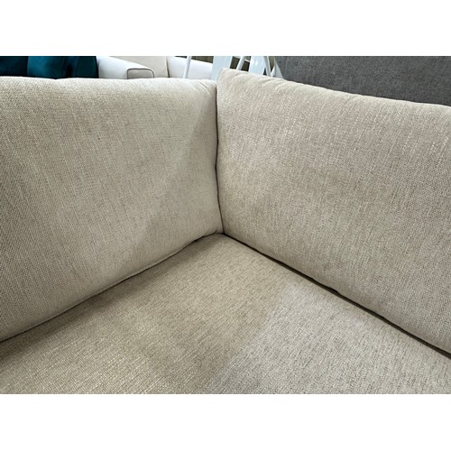 3208 - A sand upholstered six piece sectional corner sofa