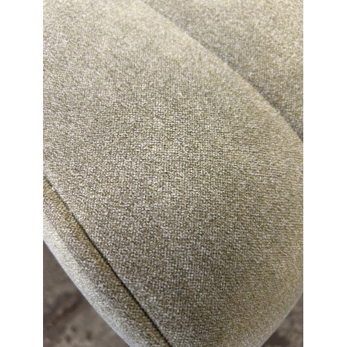 3291 - An olive upholstered footstool