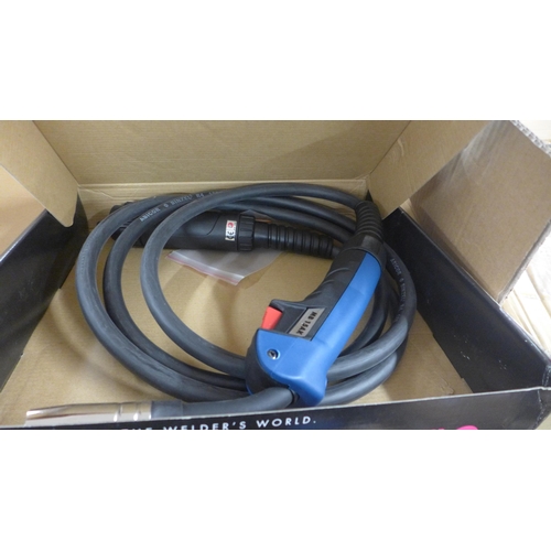 5308 - A boxed sample MP-Mig 215C GS Mig welding machine and a MB-15AK welding torch *This lot is subject t... 