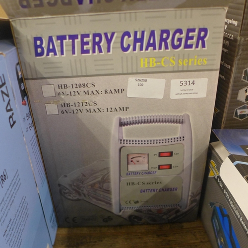 5314 - A boxed sample HB-CS series battery charger *This lot is subject to VAT