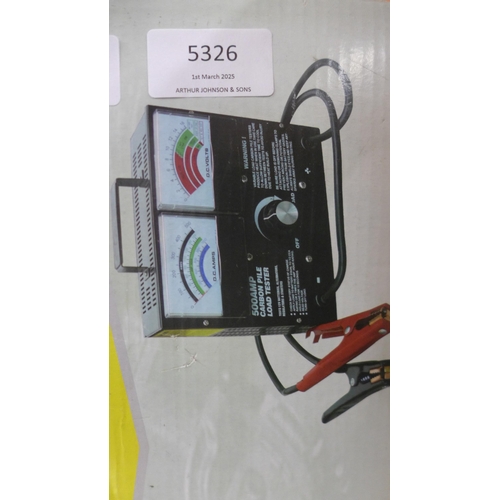 5326 - A boxed sample 500 amp carbon pile load tester *This lot is subject to VAT