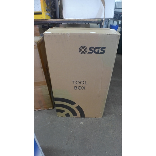 5328 - An 'SGS' mobile stacking toolbox set, box opened, unused