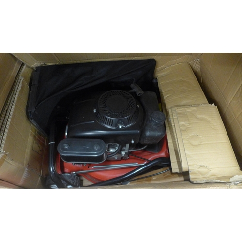 5335 - A boxed sample petrol driven lawn mower, with collection box *This lot is subject to VAT