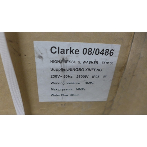 5343 - A boxed sample XF8130 230v 2600w high pressure washer *This lot is subject to VAT