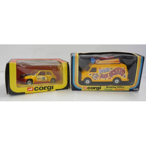 2012A - A collection of die-cast vehicles, includes Siku Balloonist team and Corgi models