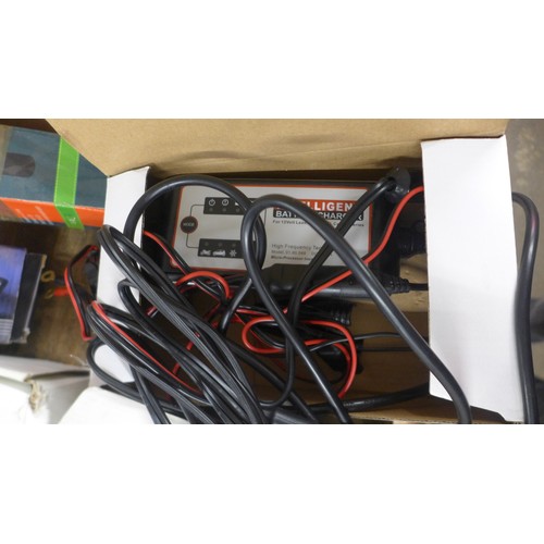 5321 - A boxed sample DC12v 4A intelligent battery charger *This lot is subject to VAT