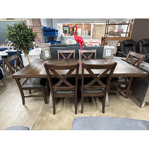 3099 - A Blakely 7 piece extending dining Set, original RRP £666.66 + VAT (4223-16) *This lot is subject to... 