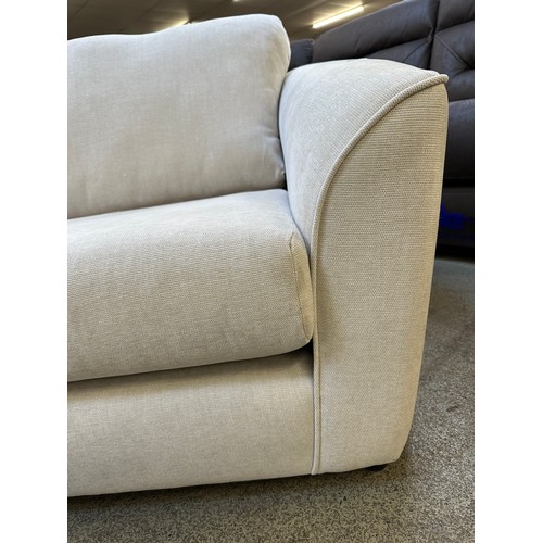 3079 - An ivory upholstered deep seating love seat