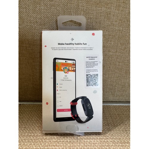 6013 - Fitbit Ace 3 activity tracker for kids with black and red wristband *This lot is subject to VAT